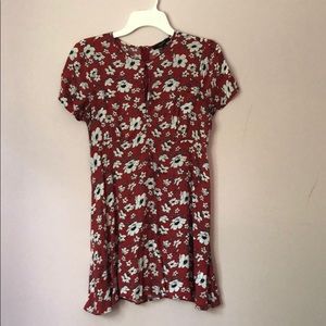 Forever 21 floral dress with chest cutout